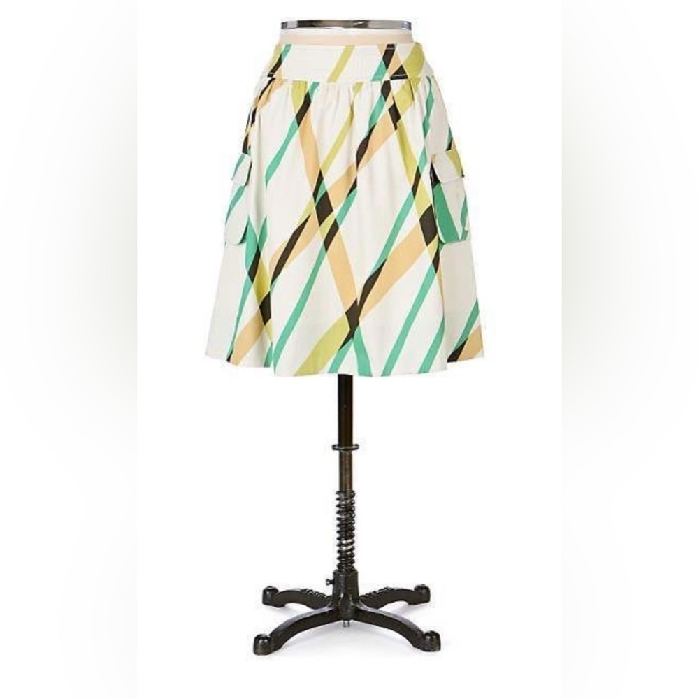 ANTHROPOLOGIE Fei Northern Lights Full A-Line Skirt Size 2